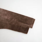 tie-dyed cotton velour high-neck P/O #cocoa brown × gray [WXFL-UW116]