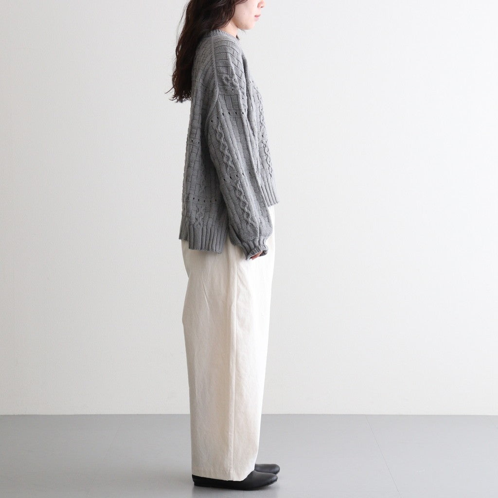 Recycled-Cotton Jumper #Grey [oni060]