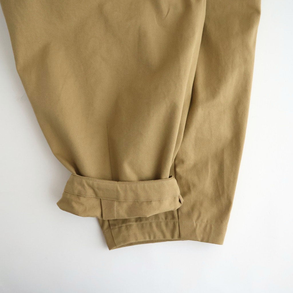 影の涙 Wide tapered trousers #Beige [26F-PT073-AC]