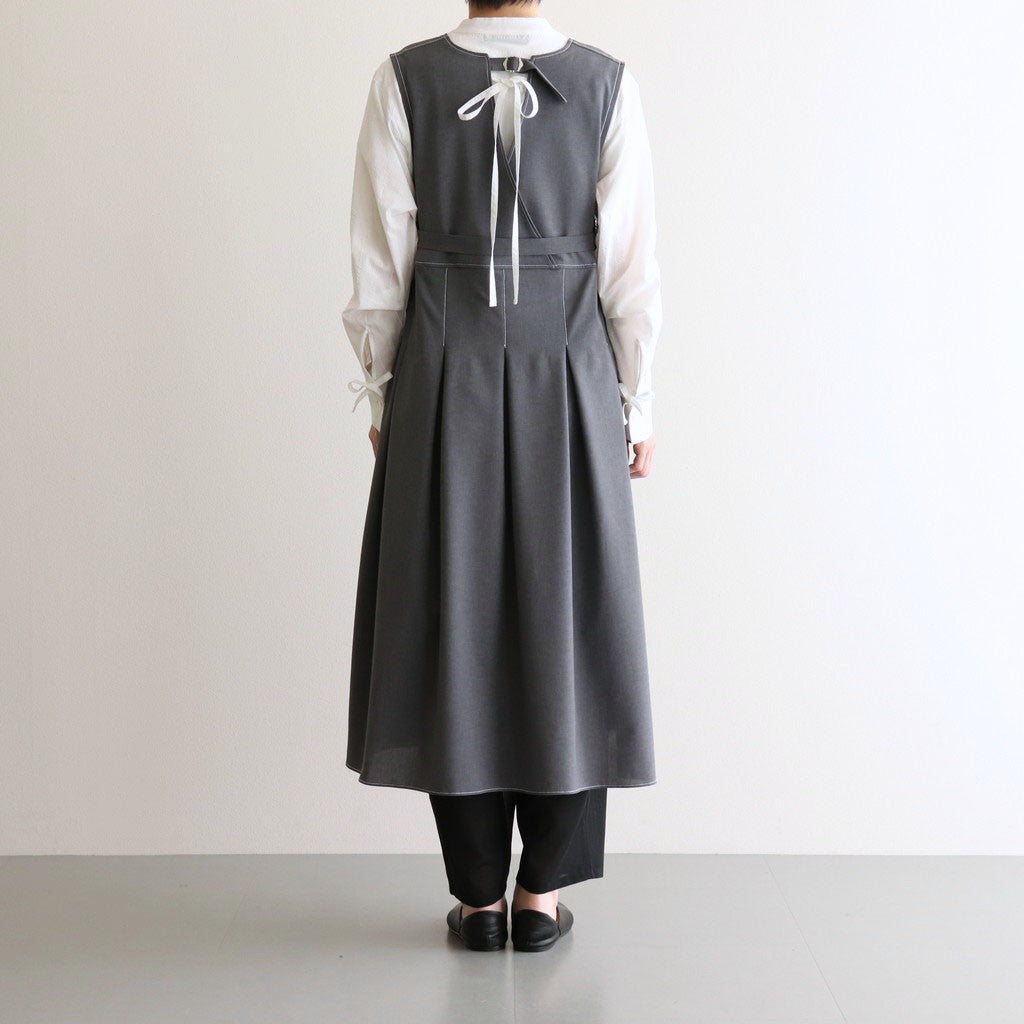 woolly like stitch dress #gray [1559-003]