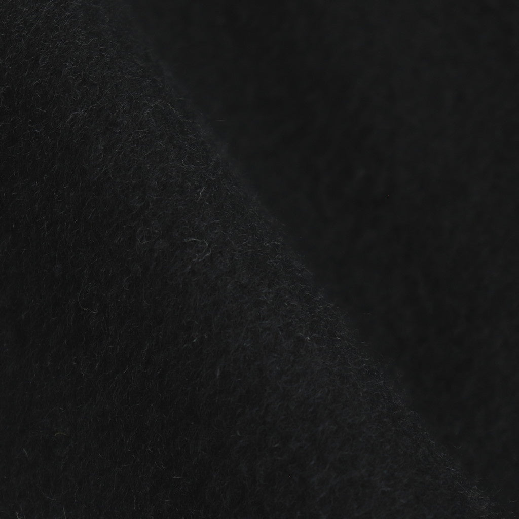 Wool cashmere beaver stand collar coat #Black [TS243CO080]