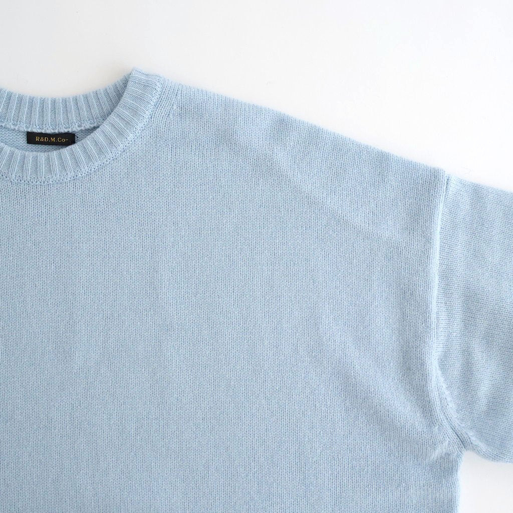 7G CREW NECK SWEATER #Sax [no.7832]