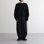 stretch superkid mohair crew-neck P/O #black [WVFL-UW114]