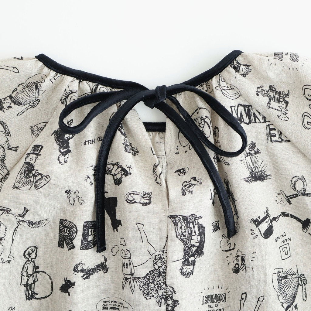 GRAFFITI GATHER SMOCK #Flax [no.7956]