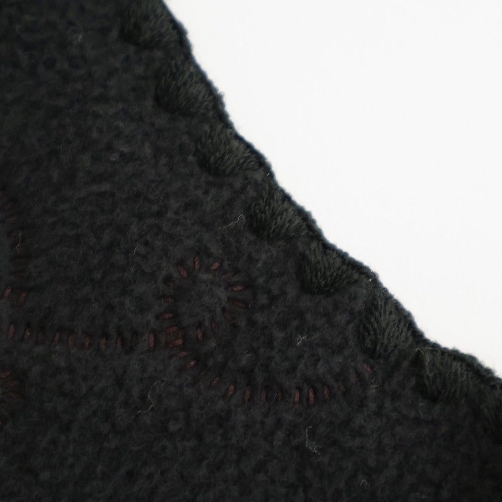 幻の花 Embroidery vest #black [TLF-126-ve003-nc]