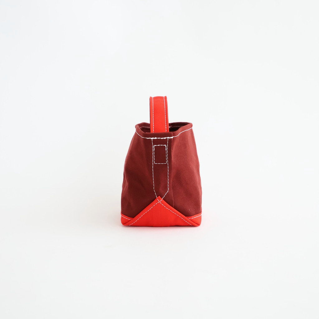 CUBE TOTE SMALL #BURGUNDY/RED [TMB-2683N]