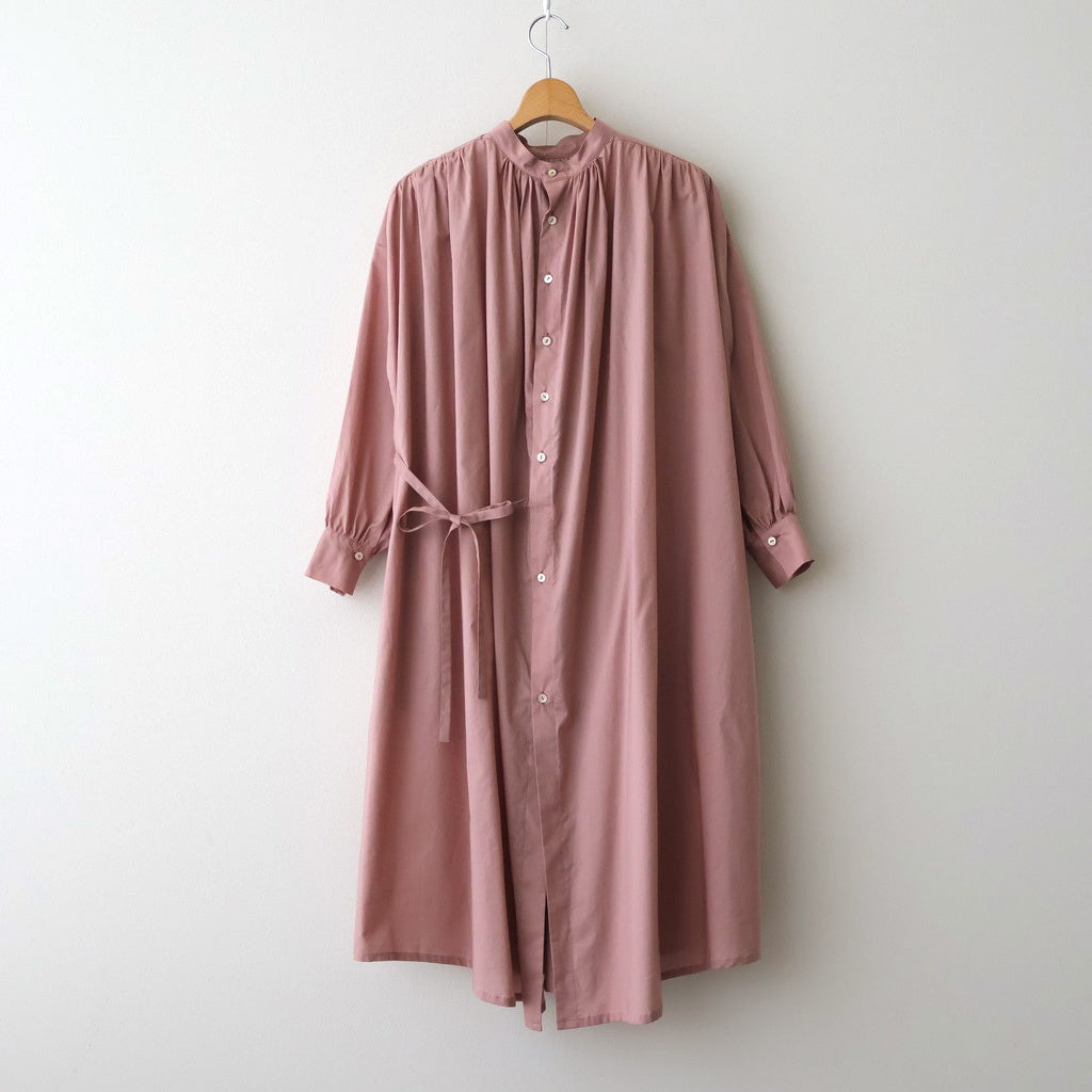 静寂の欠片 Back open garher dress #Smoky Pink [TLF-126-op001-la]