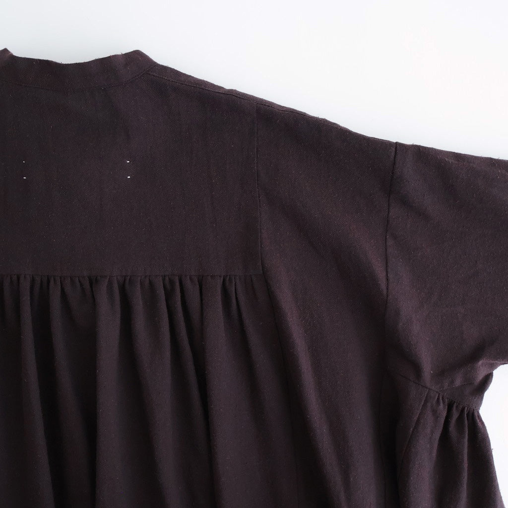 冬の肖像 Rectangle dress #bordeaux [TLF-126-op008-cst]