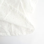 ⼼の花苑 Open-collar cropped overshirt #white [TLF-226-SH007-ec]