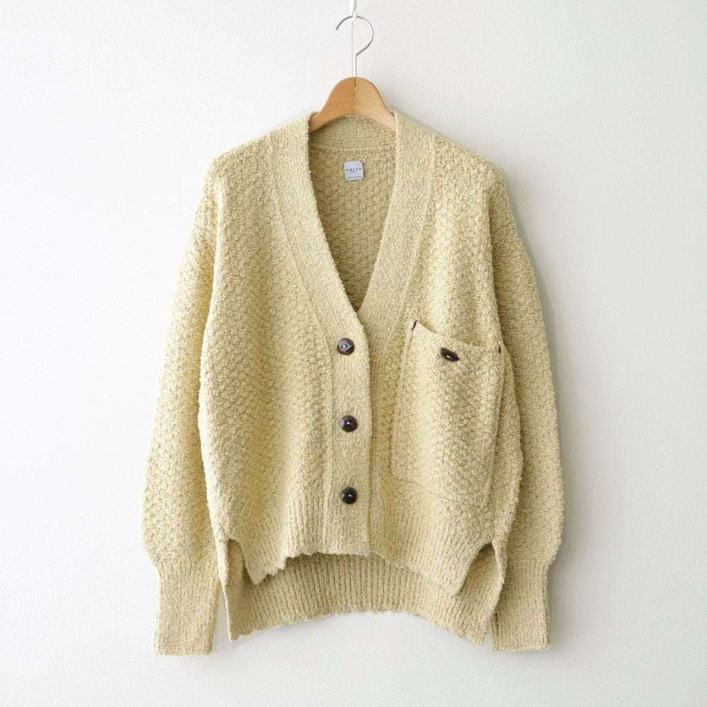 Loop-boucle pocket Cardigan #Yellow [Oni065]