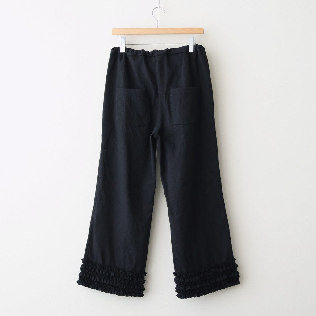 C/W FRILL DECORATION PANTS #Black [no.7699]