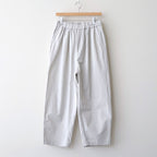 COTTON/LINEN DYED WEATHER 2TUCK TAPERED EASY PANTS #9200 LT.GREY [GNMDS2501CLW]