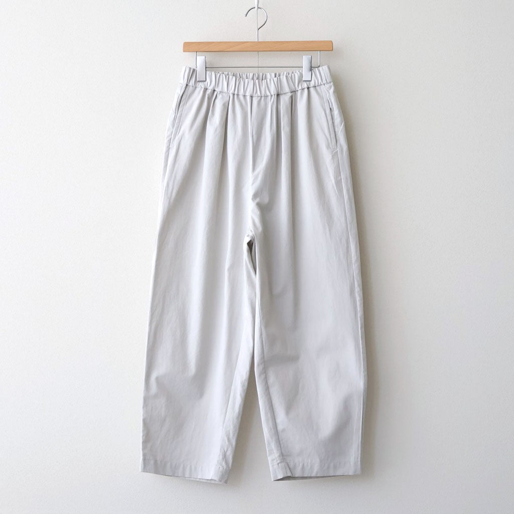 COTTON/LINEN DYED WEATHER 2TUCK TAPERED EASY PANTS #9200 LT.GREY [GNMDS2501CLW]