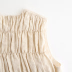 SHIRRING VEST #Amtique White [no.8003]