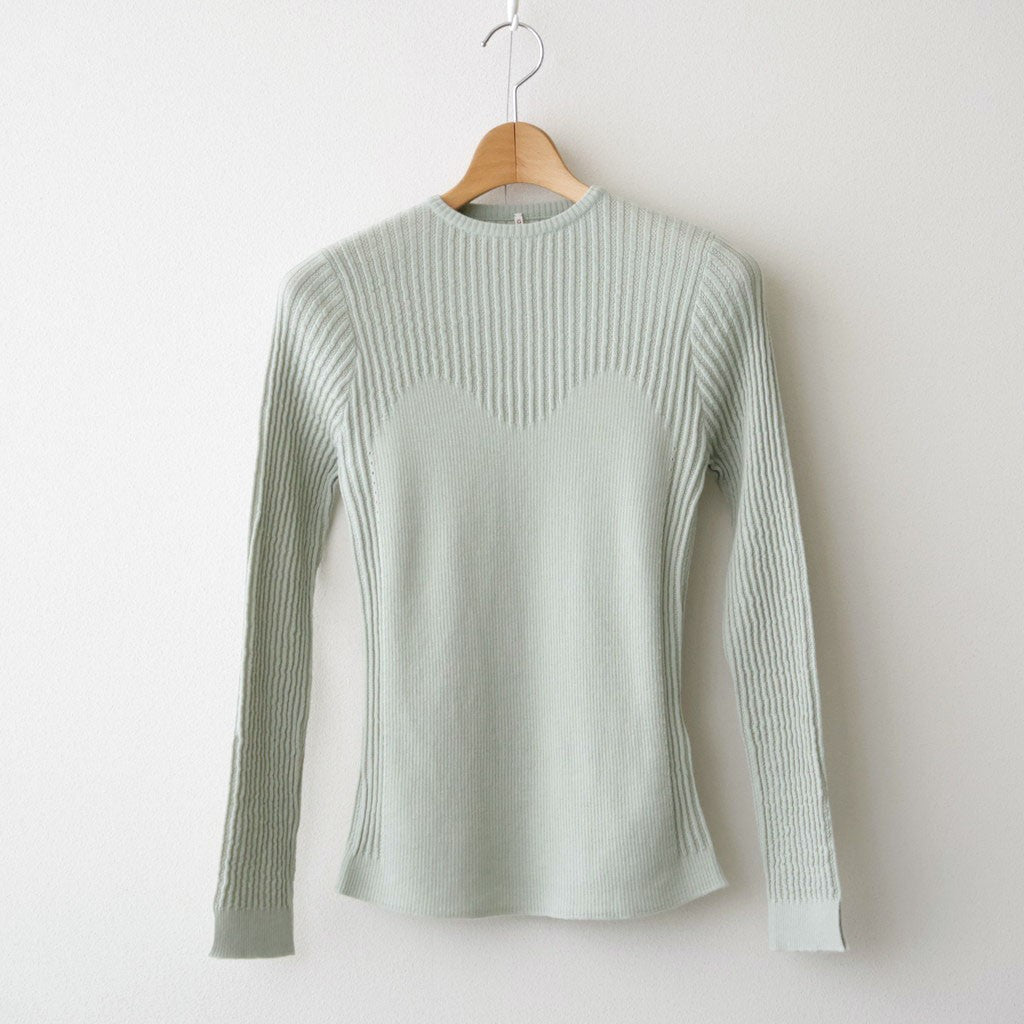 存在すること：ニットプルオーバー #pale green [13253-12107]