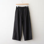 80s VOILE PLAIN WITH CUT WORK LACE EASY PANTS #9900 BLACK [INSL26345]
