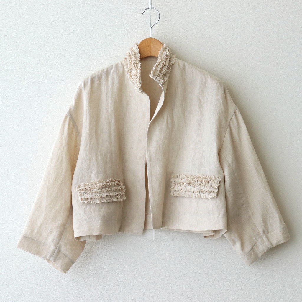 FRILL DECORATION JACKET #Antique White [no.7315]