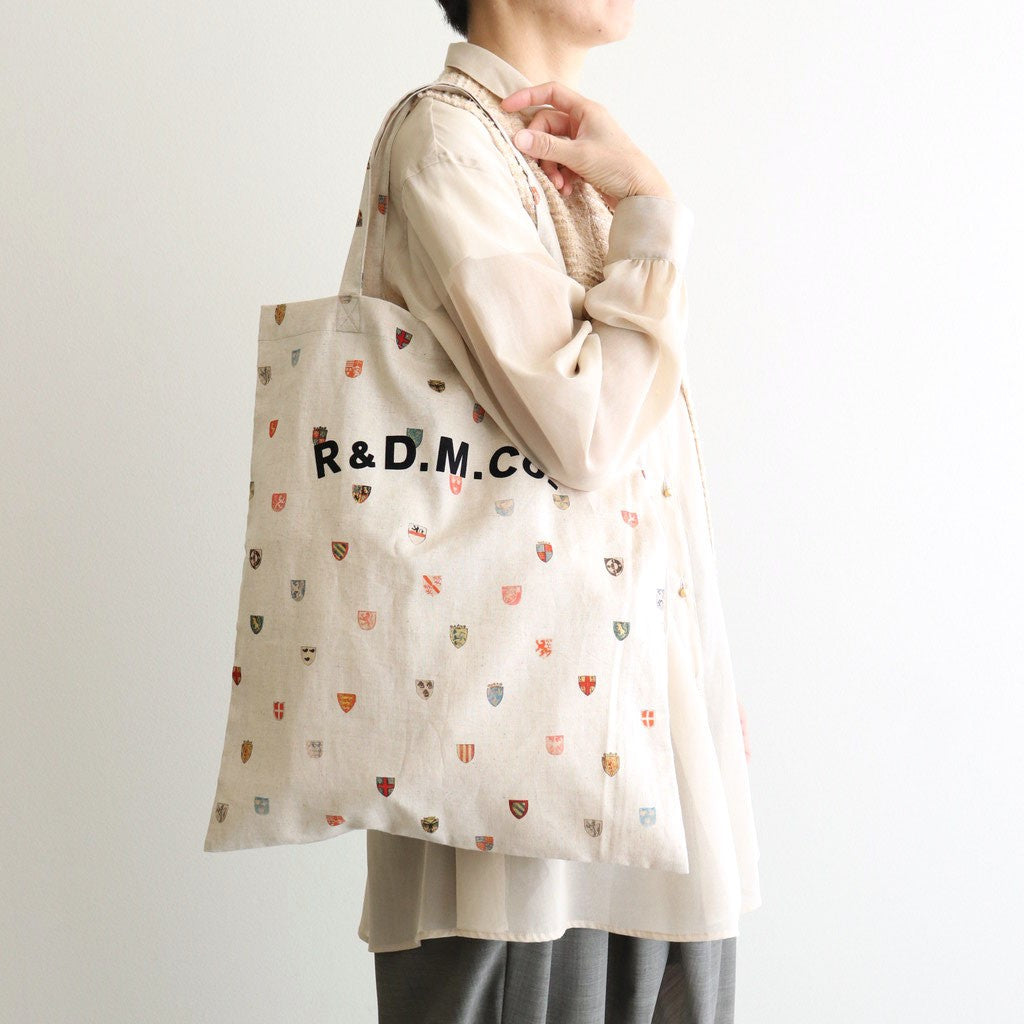 C/L COAT OF ARMS TOTE BAG BAG #Flax [no.7498] – DOKODO