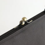 plain gama hand bag-square #black