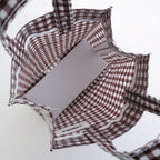 PAPER TOTE SMALL #GINGHAM BROWN [TMB-2286H]