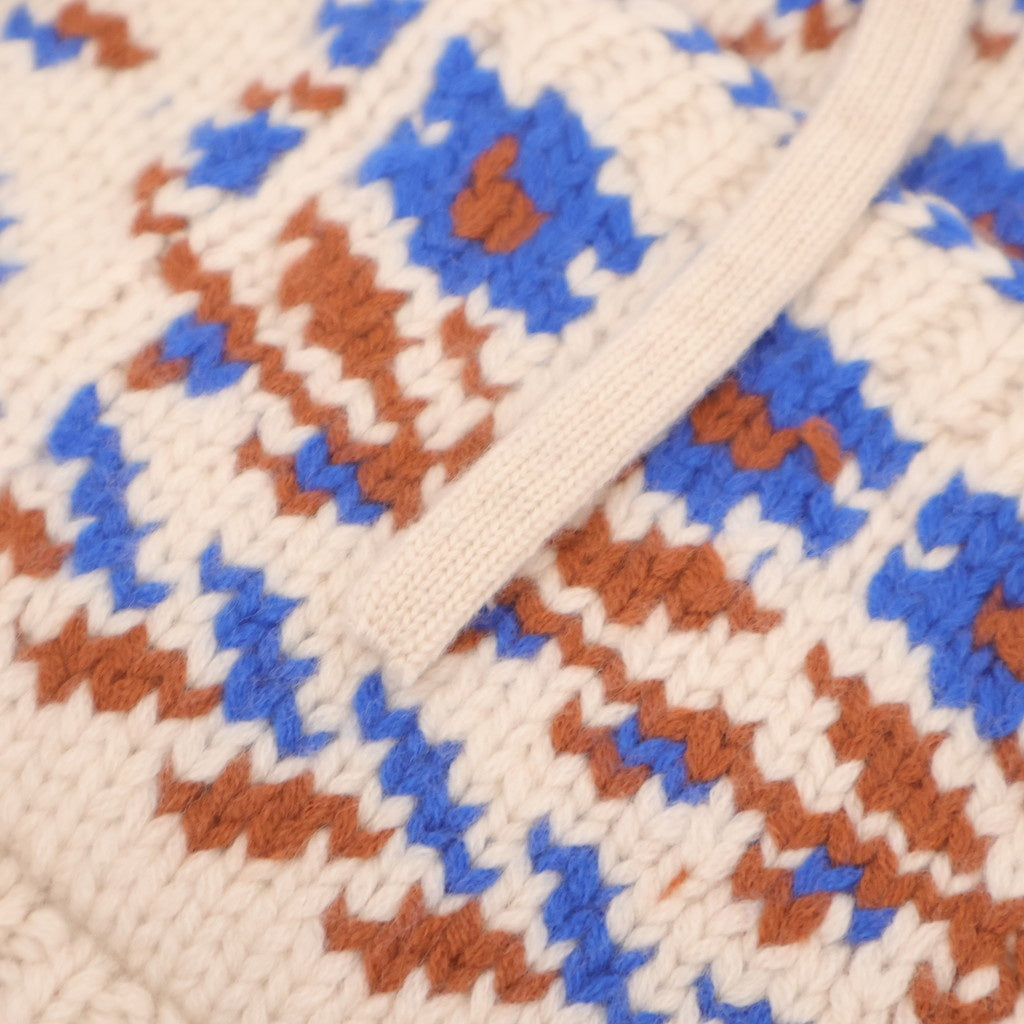 Panier de fleurs cardigan #blue [mdm02-12]