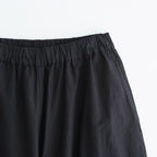 40s POPLIN PLAIN HEM PLEATS EASY PANTS #9900 BLACK [NSL25546]