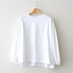 アメリカンコットン天竺 ボリュームスリーブPO #010 シロ [US260CT013]