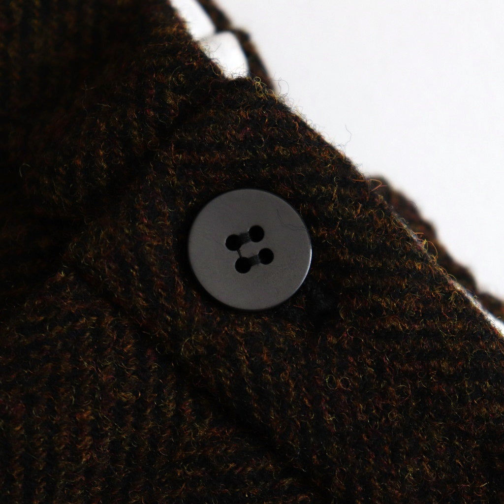 Bishu original wool herringbone tuck pants #brown herringbone [TS243PT099]