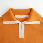 Kafusho Polo Knit #Orange [261808]
