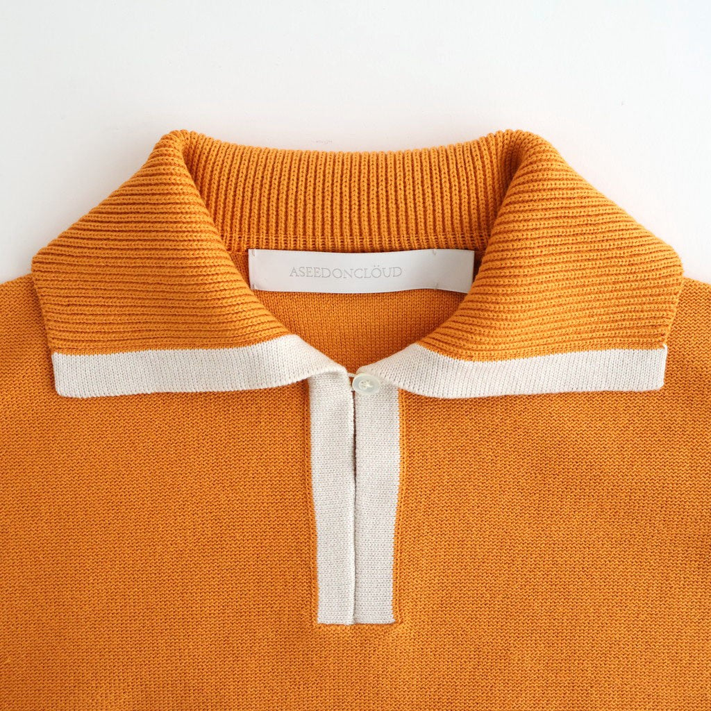 Kafusho Polo Knit #Orange [261808]