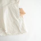 乾いた庭：ヘムレースオーバーシャツ #powder pink [13261-05207]