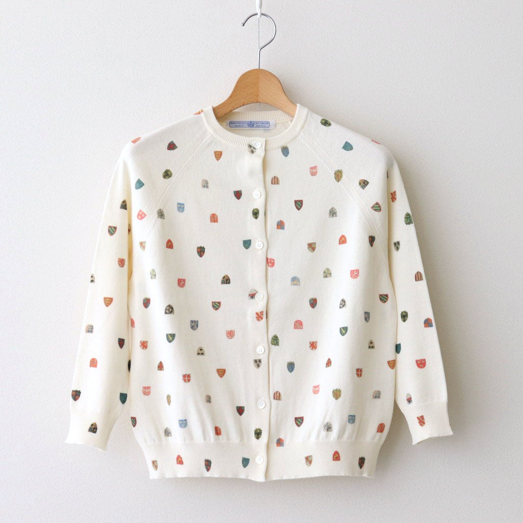 COAT OF ARMS CARDIGAN #White [no.7388]