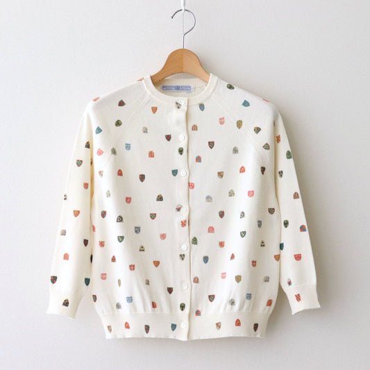 COAT OF ARMS CARDIGAN #White [no.7388]