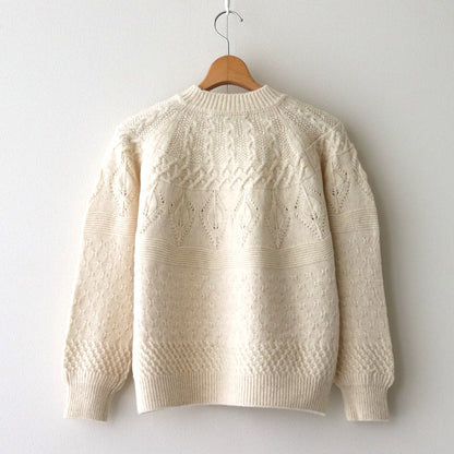 Sankayo cable knit P/O #Ivory [242805]