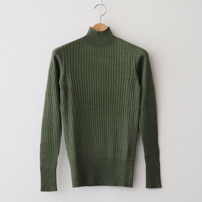 ポエータハイネックセーター #bottle green [25-850]