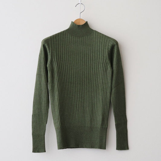 ポエータハイネックセーター #bottle green [25-850]