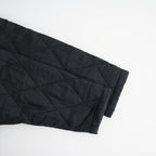 BANGALORE SILK PLAIN PADDED C-NECK SHORT COAT #9900 BLACK [NMDS26551]