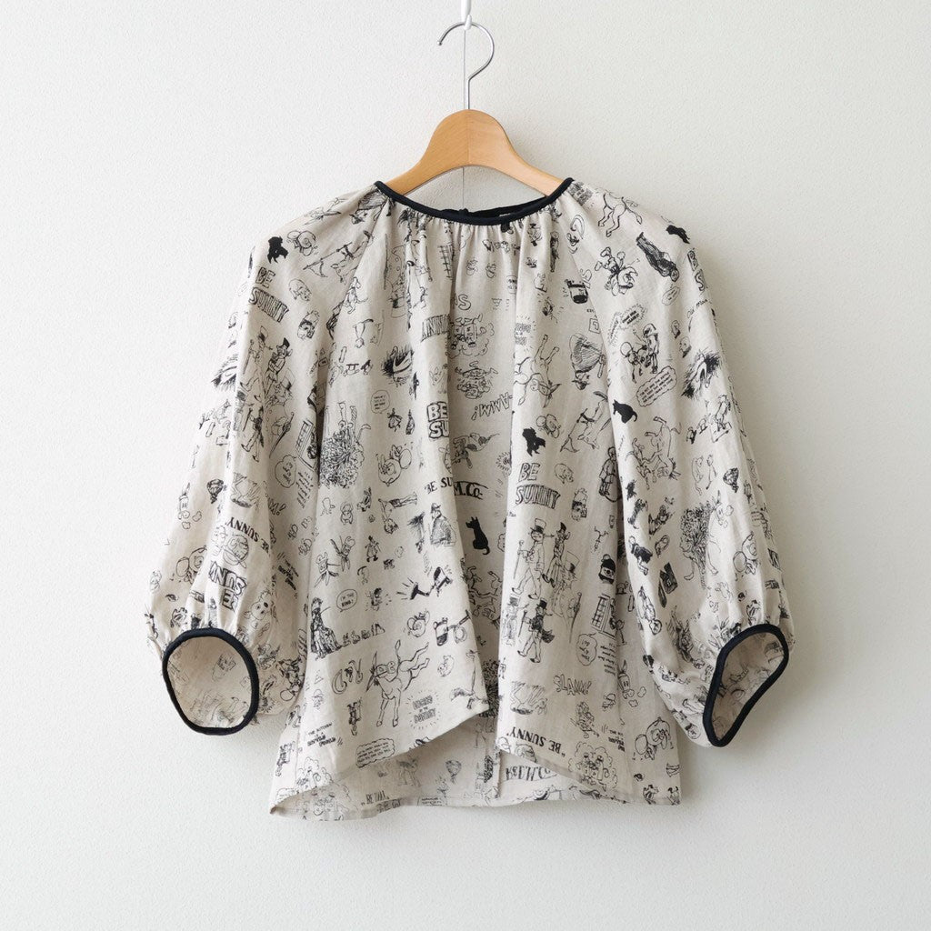 GRAFFITI GATHER SMOCK #Flax [no.7956]