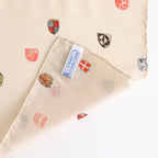 COAT OF ARMS SILK SCARF #Beige [no.7387]