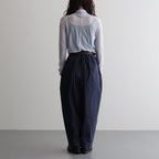 cashmere & supima cotton gauze jersey turtle-neck Tee #light blue [WXFL-UW104]