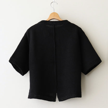 Damm Cotton Silk Half Sleeve #Black [A232251TK762]