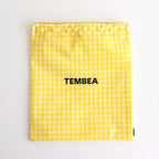 Drawstring bag #GINGHAM YELLOW [TMB-1863H]