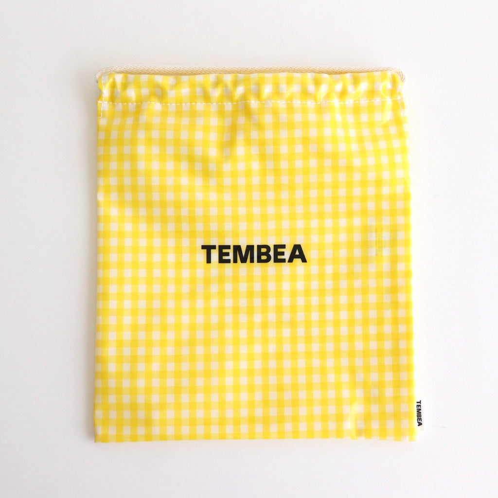Drawstring bag #GINGHAM YELLOW [TMB-1863H]