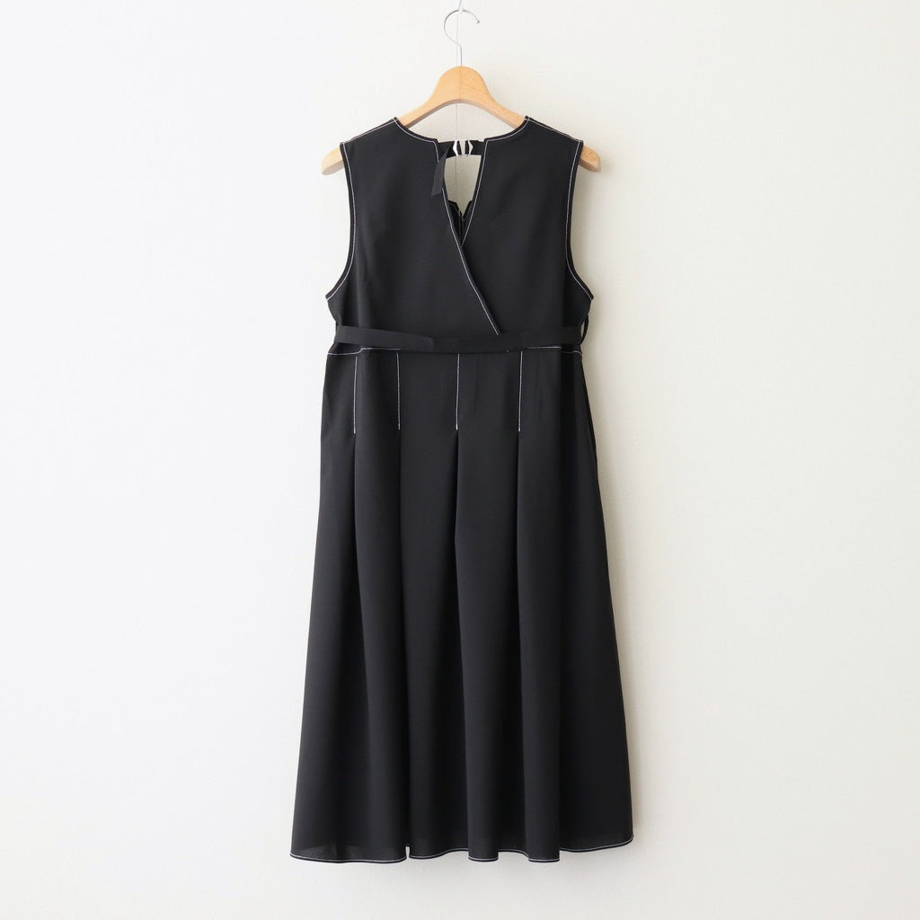 woolly like stitch dress #black [1559-003]