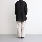 半透明の沈黙 Flare blouse #Black [TLF-225-sh009-cdv]