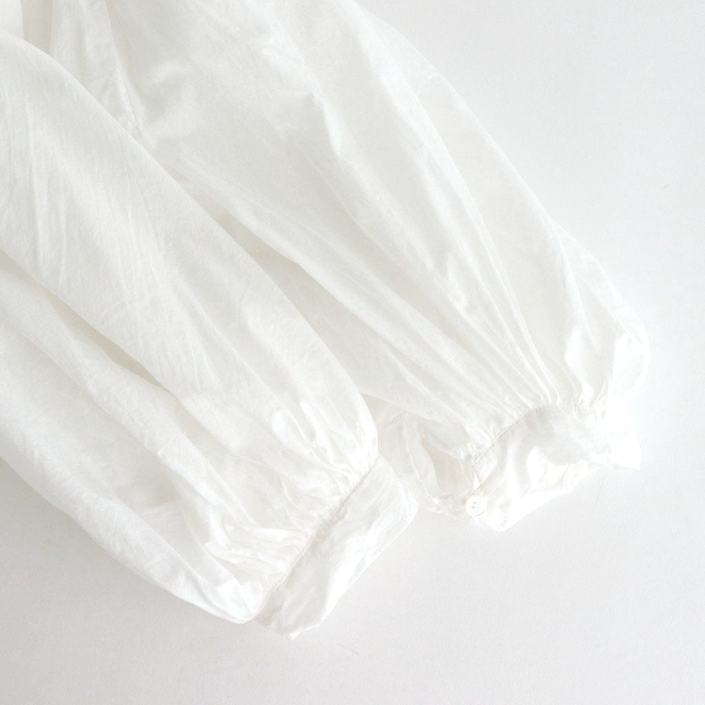 GARMENT DYE LAWN GATHER SMOCK #White [no.7520]
