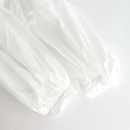GARMENT DYE LAWN GATHER SMOCK #White [no.7520]