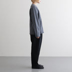 cotton open-end yarn terry sweat shirt #steel blue [WXSP-UW119]