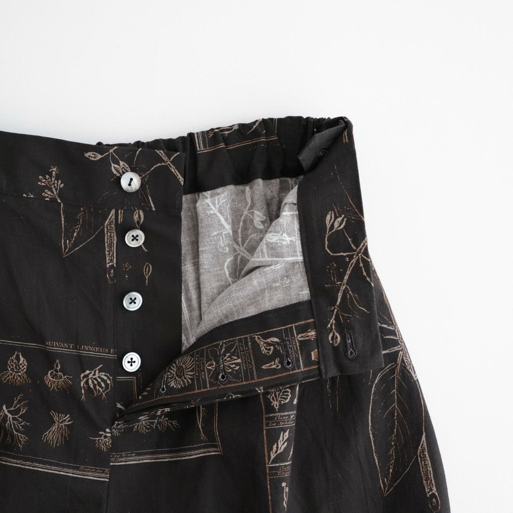 偶然の影：ズロースパンツ #dark brown×beige [13261-09413]