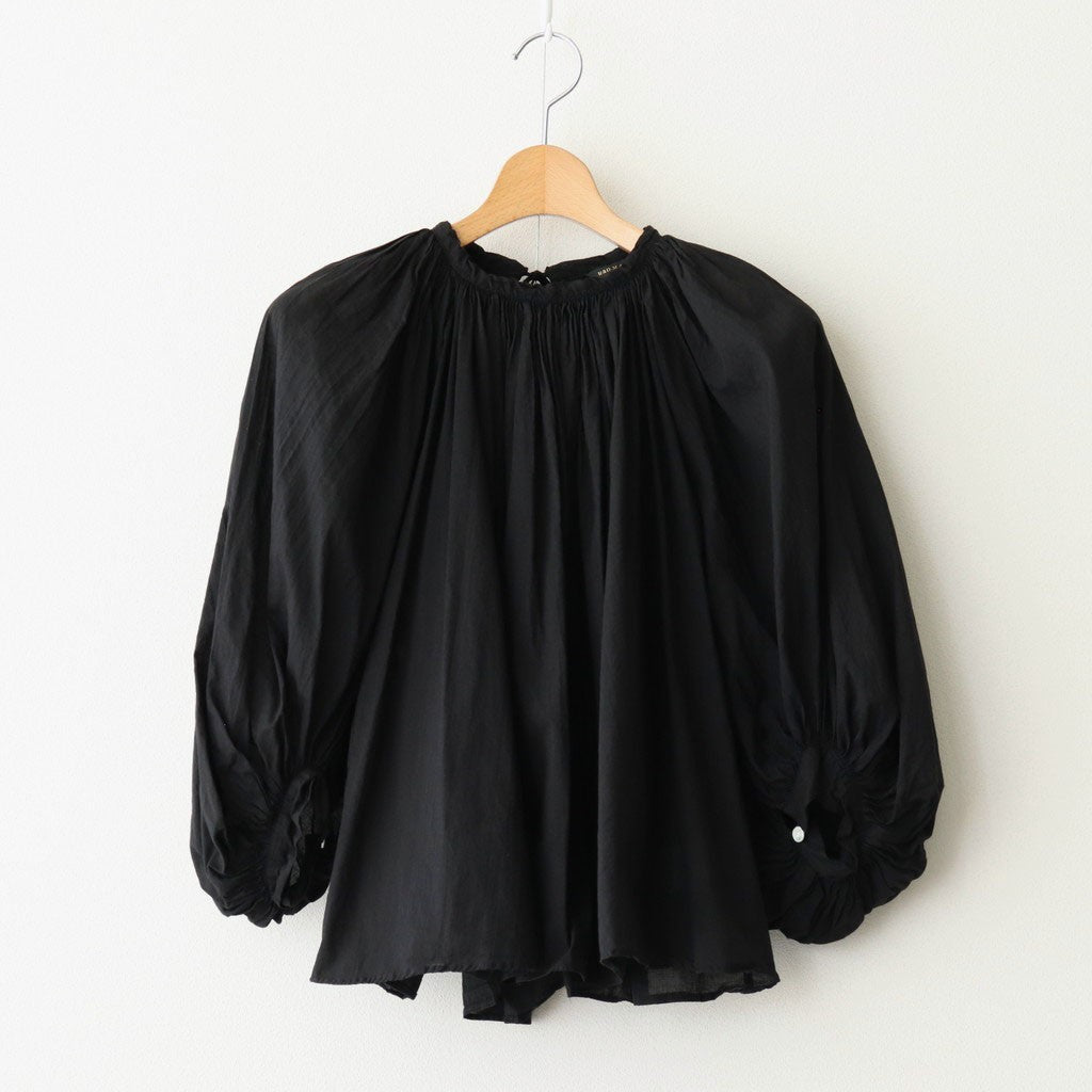 GARMENT DYE LAWN GATHER SMOCK #Black [no.7520]